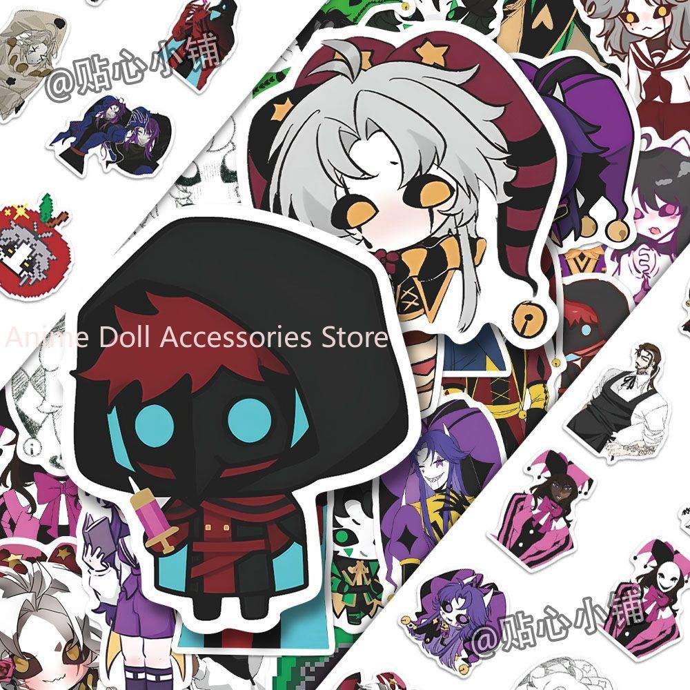 Motorcycle Helmets - 73PCS Stiker Anime The Freak Circus
