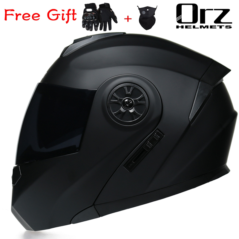 Dual Visor Motorcycle Racing Helmet - Helm Motor Modular Flip ORZ-161 Terbaru,