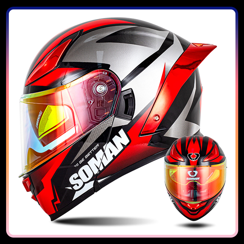 Modular Flip Up Motorcycle Helmet Dot Approved - Helm Sepeda Motor Pria Helm Flip