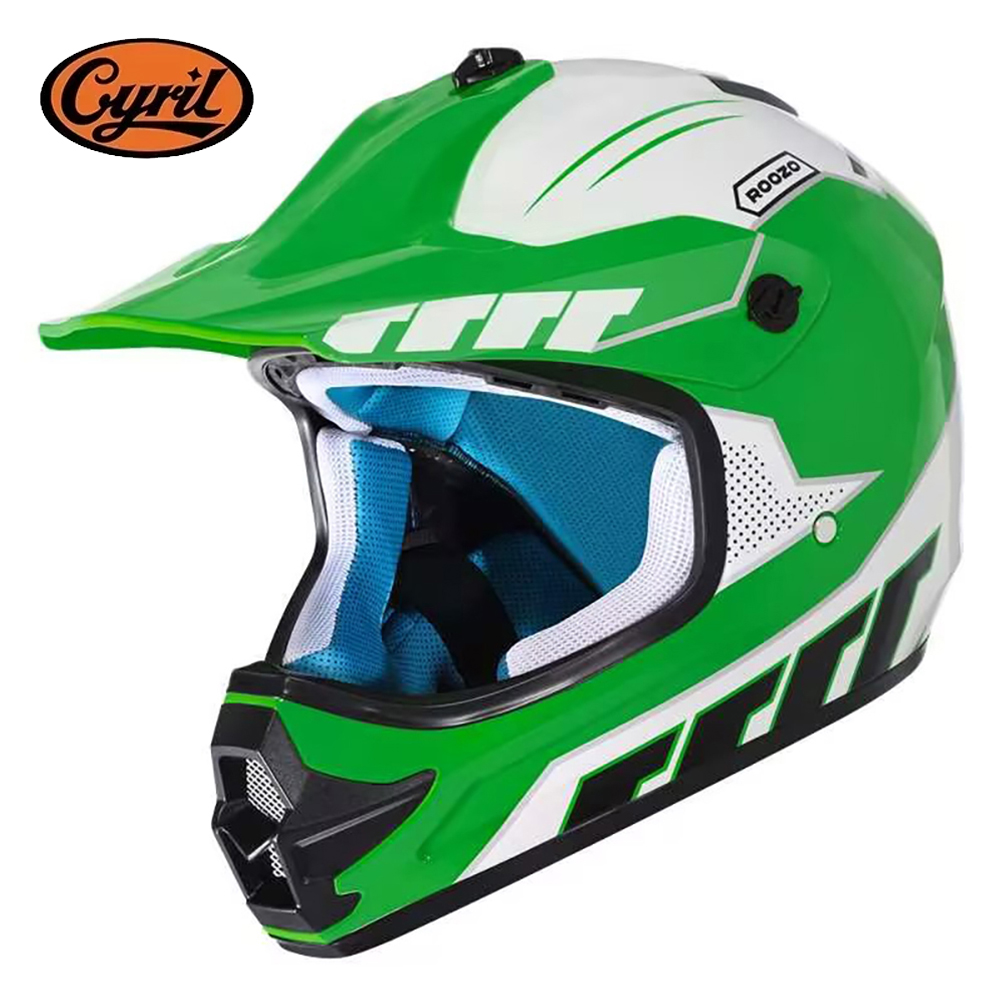 Off Road Motocross Helmet Goggles Set - Set Perlengkapan Motocross Anak dengan Helm,
