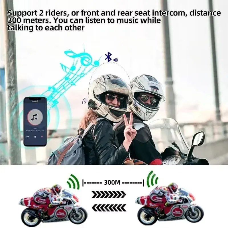 1/2x Headset Helm Interkom Sep - Universal Motorcycle Helmet Intercom Headset ulasan dan harga