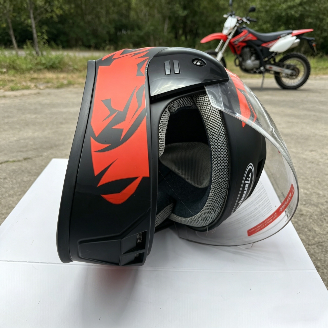 Helm Sepeda Motor Full Face Du - Dual Visor Motorcycle Racing Helmet ulasan dan harga
