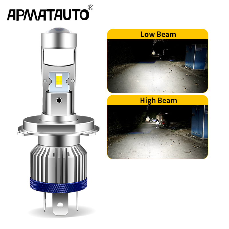 H4 HS1 Bohlam Lampu Depan Sepe - Universal Motorcycle Led Headlight Projector ulasan dan harga