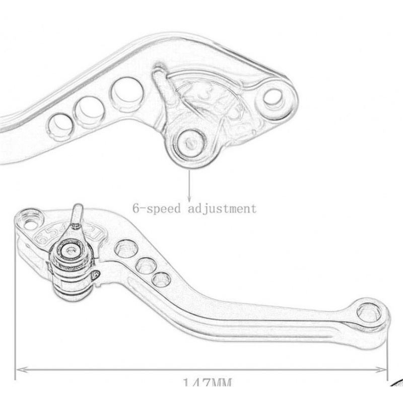 Untuk YAMAHA FZ07 FZ09 MT09 Tr - Cnc Aluminum Adjustable Brake Clutch Levers ulasan dan harga