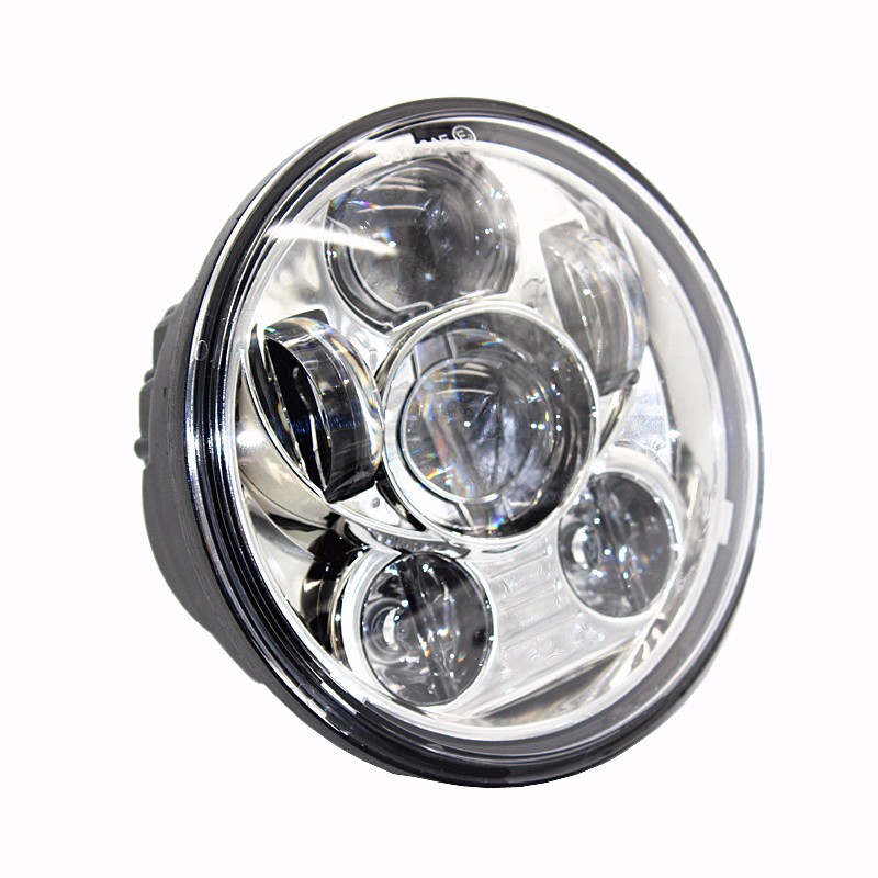 Proyektor motor LED 60W, lampu - Universal Motorcycle Led Headlight Projector ulasan dan harga
