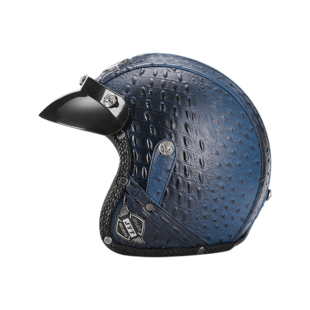 DOT 3/4 helm sepeda motor Retr - Vintage Open Face Retro Helmet ulasan dan harga