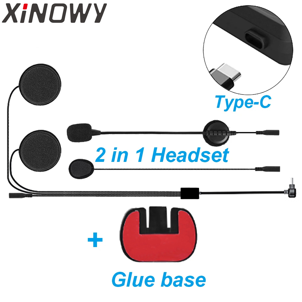 USB-C tipe-c untuk Xinowy V6 P - Full Face Motorcycle Helmet With Bluetooth ulasan dan harga
