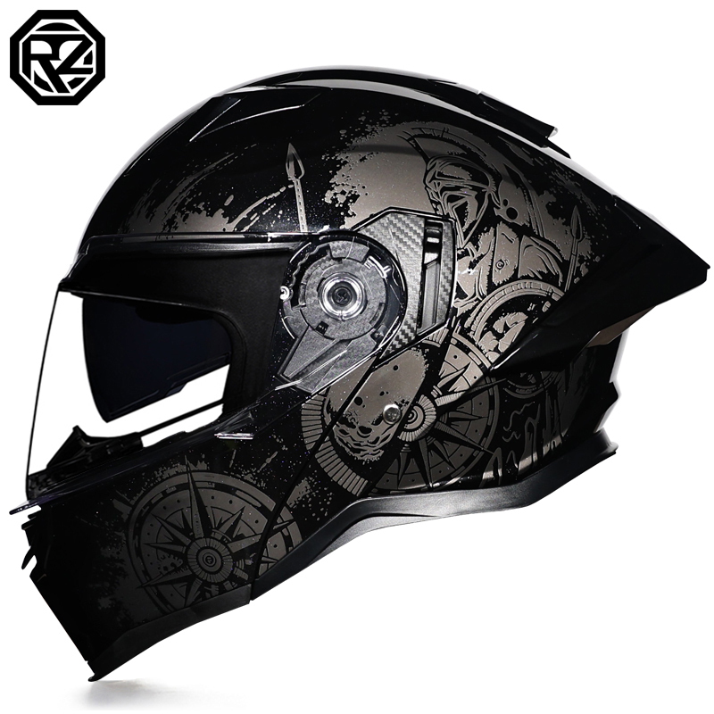 Helm Motor Modular Flip Up ORZ - Modular Flip Up Motorcycle Helmet Dot Approved ulasan dan harga