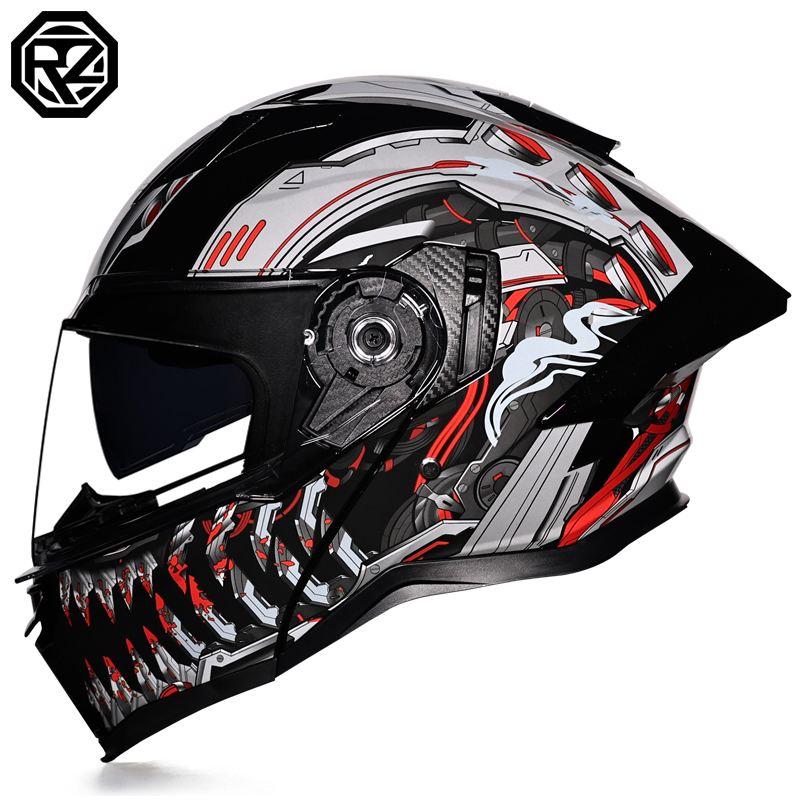 Helm Motor Modular Flip Up ORZ - Modular Flip Up Motorcycle Helmet Dot Approved ulasan dan harga