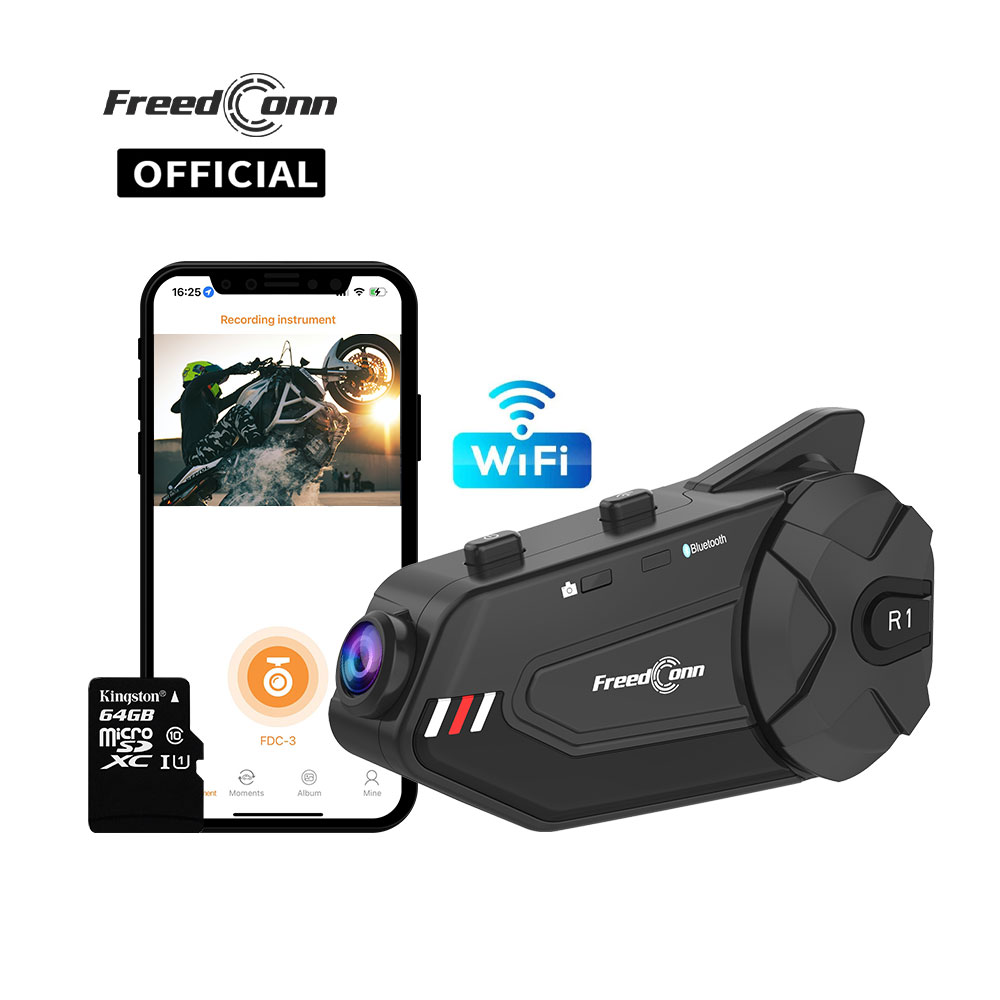 Freedconn R1Plus Headset Helm  - Universal Motorcycle Helmet Intercom Headset ulasan dan harga