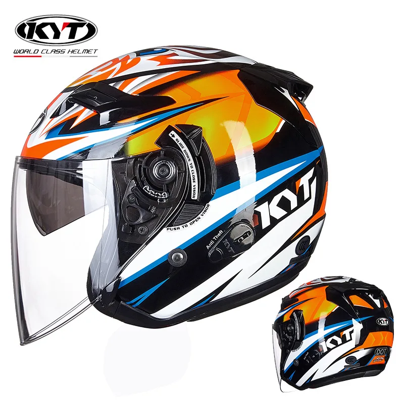 KYT helm sepeda motor Jet Vint - Vintage Open Face Retro Helmet ulasan dan harga