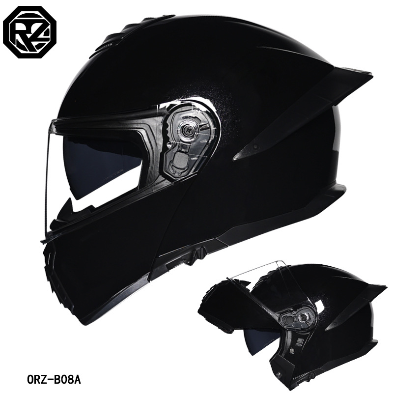 Helm Sepeda Motor ORZ Dual Vis - Modular Flip Up Motorcycle Helmet Dot Approved ulasan dan harga