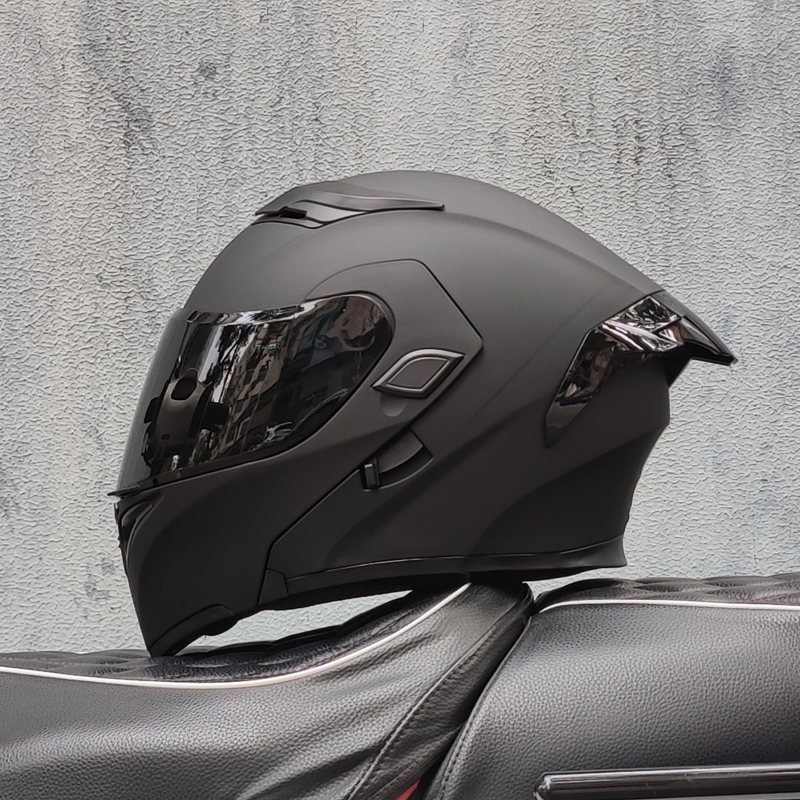 Helm Motor ORZ Double Visor Mo - Modular Flip Up Motorcycle Helmet Dot Approved ulasan dan harga