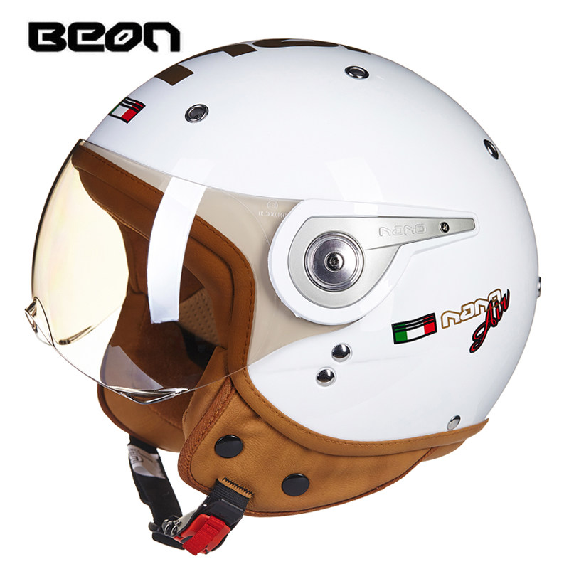 BEON Helm Sepeda Motor B-110 B - Vintage Open Face Retro Helmet ulasan dan harga