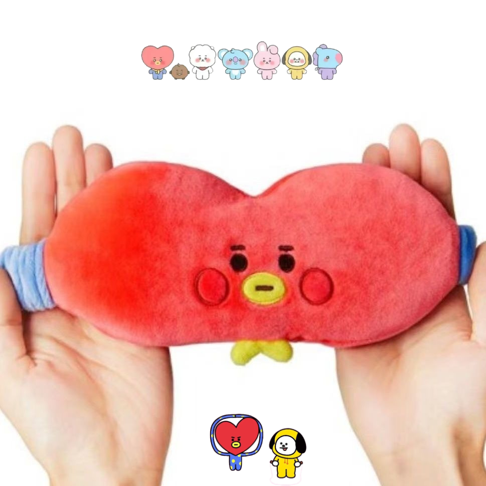 Masker mata boneka plush BT21  - Atv Parts ulasan dan harga