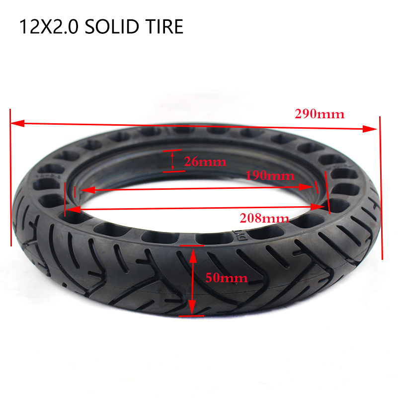 Ban Padat 12 Inci 12x2.0 12x2. - Scooter Parts ulasan dan harga