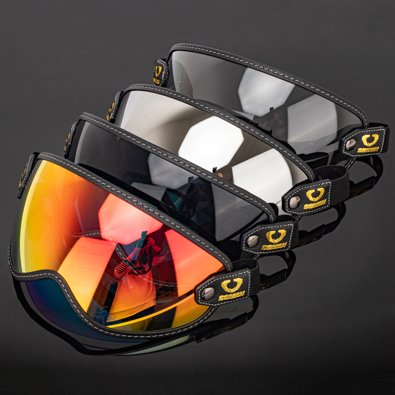Kacamata Motor Vintage SOMAN,  - Vintage Open Face Retro Helmet ulasan dan harga