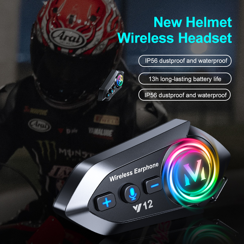 Kebudumei Headset Bluetooth He - Full Face Motorcycle Helmet With Bluetooth ulasan dan harga